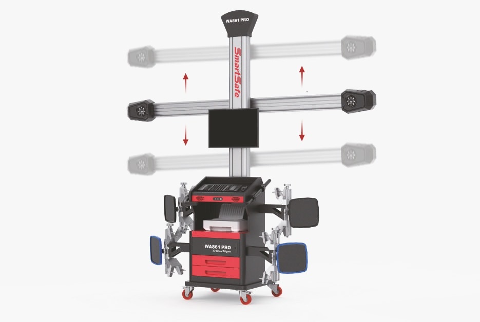 Ajuste automatiquement la hauteur du faisceau de la caméra en fonction de la hauteur de la cible. X-861 PRO