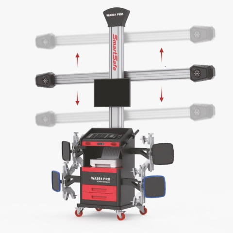 Ajuste automatiquement la hauteur du faisceau de la caméra en fonction de la hauteur de la cible. X-861 PRO
